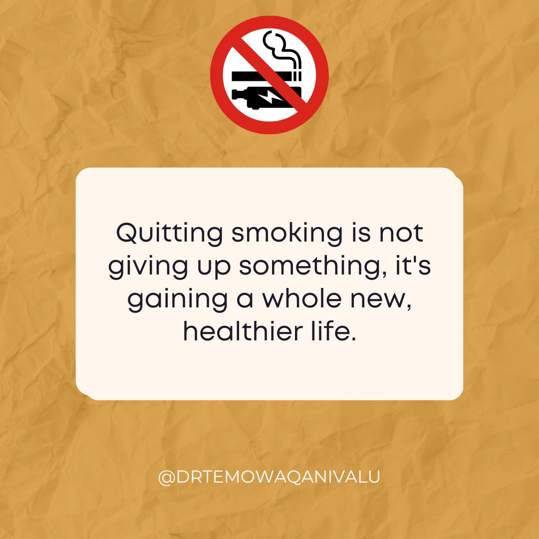 waqanivalut's tweet photo. Start a new chapter in health by quitting smoking today. It's not a loss—it's a gain for life.
#smokefreefuture #QuitSmoking #healthierlife #NoTobacco #smokefreefuture #cleanlungs #HealthyChoices #drtemowaqanivalu #drtemokwaqanivalu #temowaqanivalureviews #waqanivalu https://t.co/w49hu55kJG