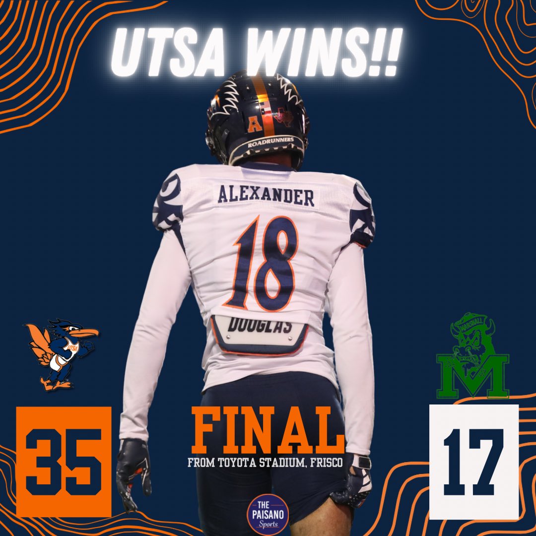 paisano_sports's tweet photo. FIRST BOWL WIN IN PROGRAM HISTORY!!! 

#UTSA WINS!!! https://t.co/jHjz3fgCiT