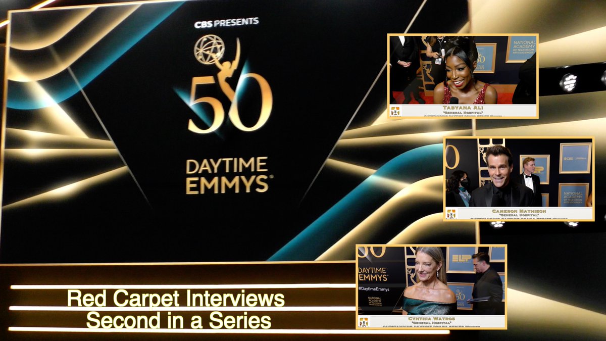 The 50th Annual Daytime Emmy Awards Red Carpet Interviews Second in a se... youtu.be/D29y_s4SzsQ?si… via @YouTube #redcarpet #Interviews #CBS #The50thAnnualDaytimeEmmyAwards #GeneralHospital #TabyanaAli #CameronMathison #CynthiaWatros
