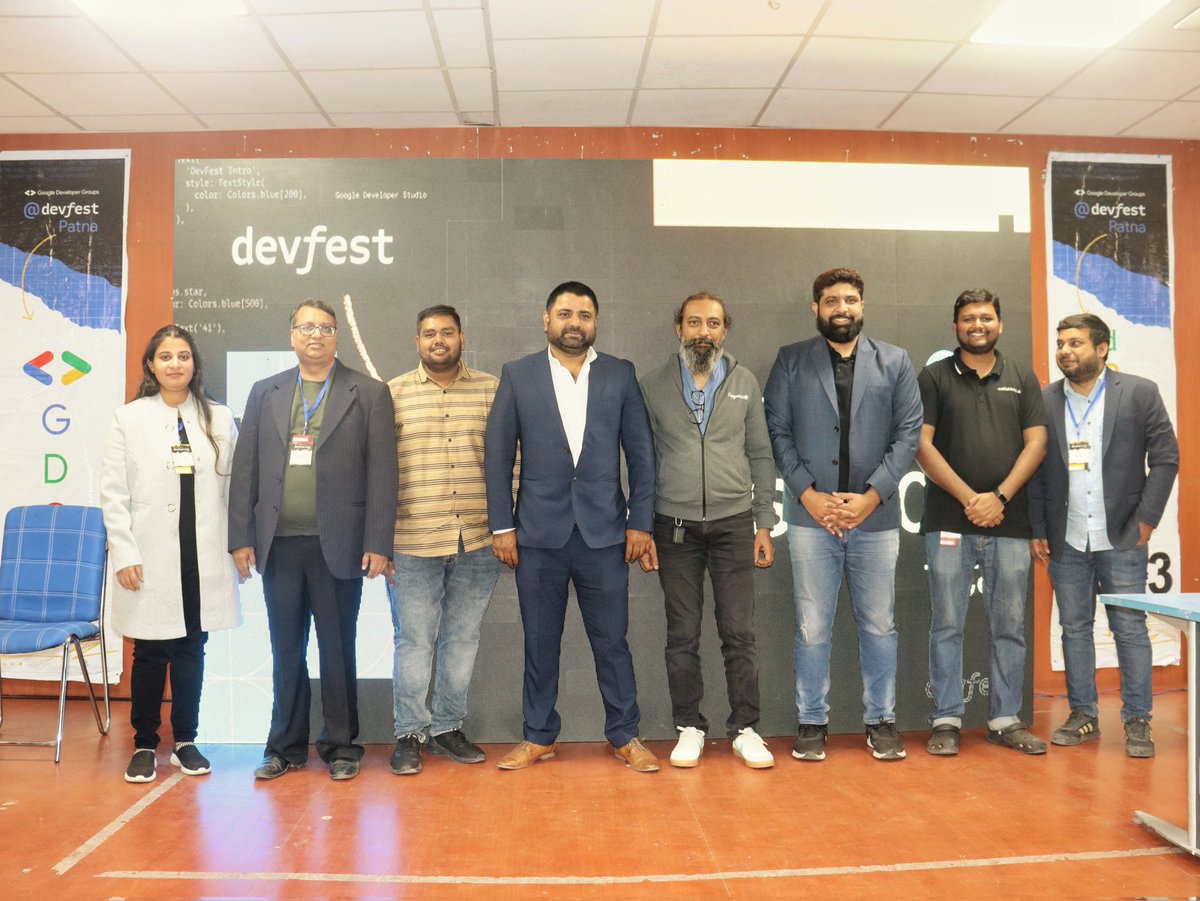 piyushkashyap_'s tweet image. Grateful for an incredible day at #devfestpatna, surrounded by brilliant minds and tech enthusiasts. Big thanks to @xprilion, @ashokjung, @SVrijraj, @_anishk_, and other speakers for making the event enriching and memorable!

#DevFest2023 #devfestindia #gdg  #google #Google