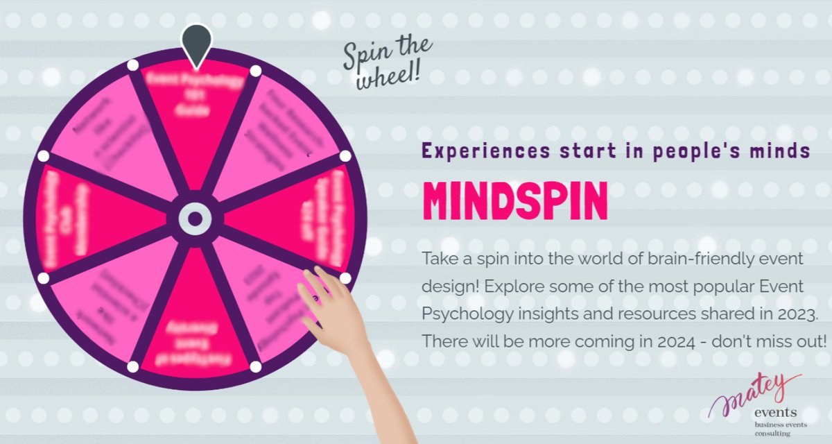 Before you sign off for the year - 🍭 take a spin into the world of brain-friendly event design & explore some of the most popular #EventPsychology insights & resources of 2023! Turn on 🔊: view.genial.ly/63a607822e0448… More tips are coming your way in 2024 - stay tuned. ❄️