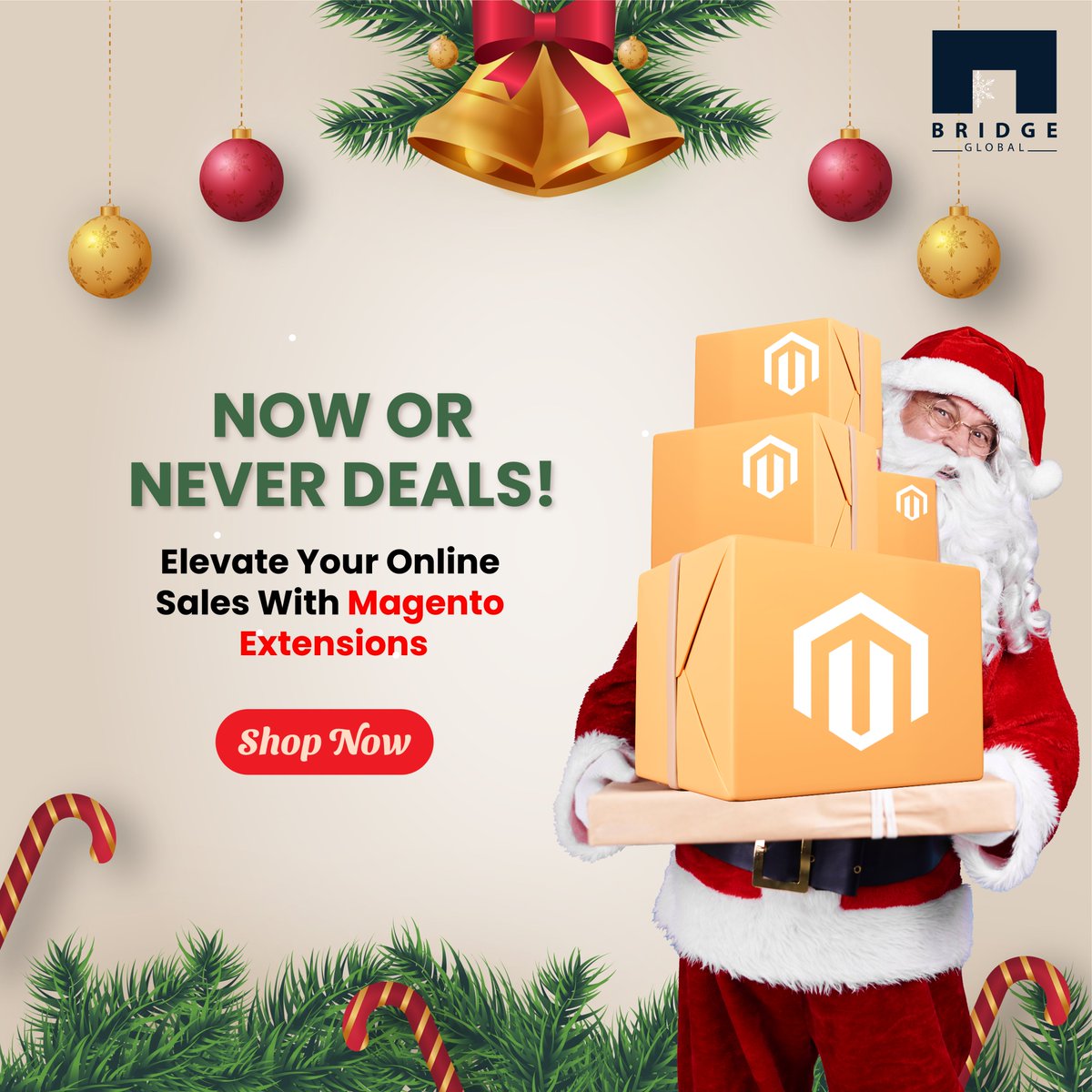 Bridge_Tweed's tweet image. Unwrap your online sales success by taking advantage of this now-or-never exclusive #MagentoExtension discount. Get a 15% site-wide discount and unique Buy 1 Get 1 FREE offers! Don't Miss Out! bridge-global.com/store/
#discountsale #holidaysale #magentostore #magento2 #ecommerce