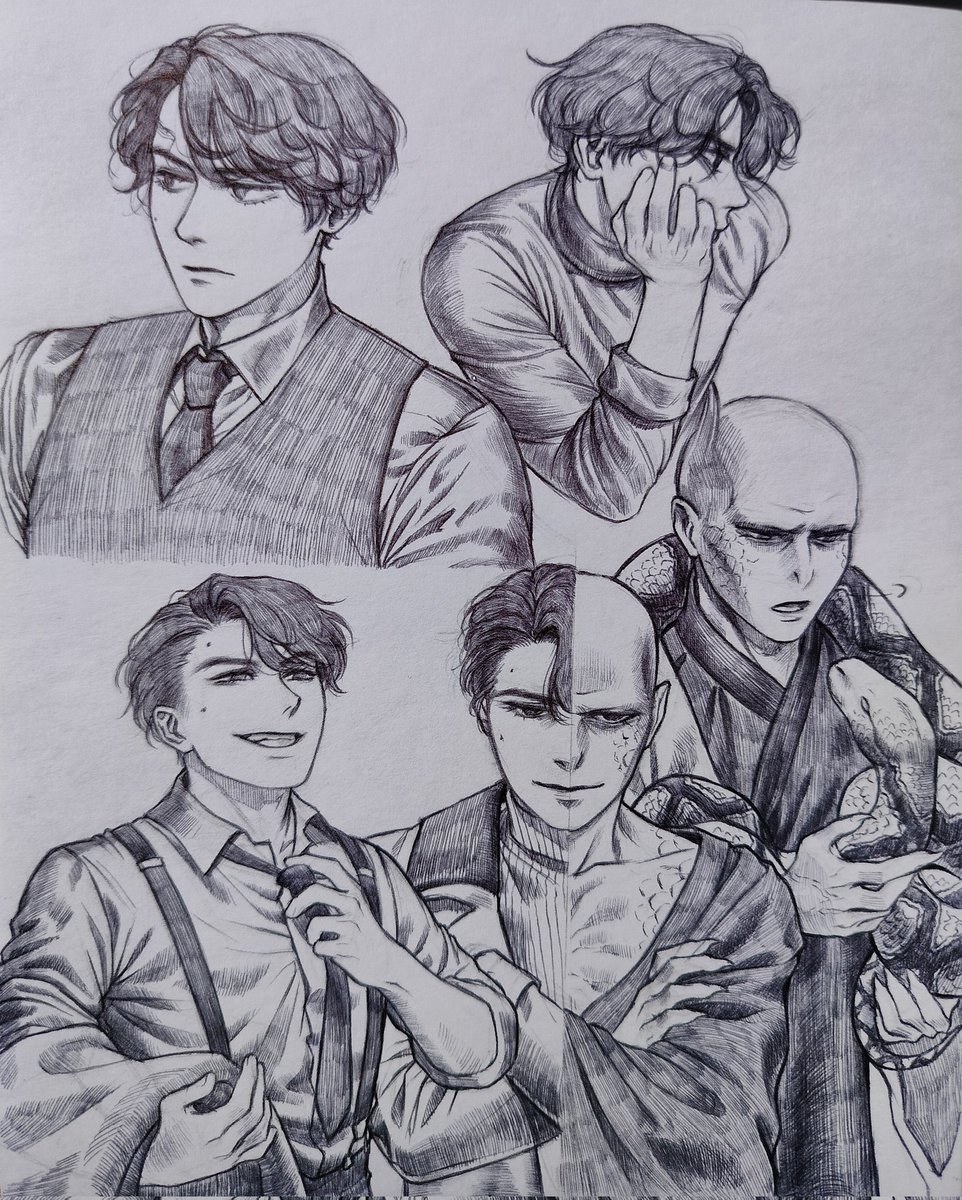 Doodles || TMR/LV 🐍

#hpfanart #TomRiddle #LordVoldemort