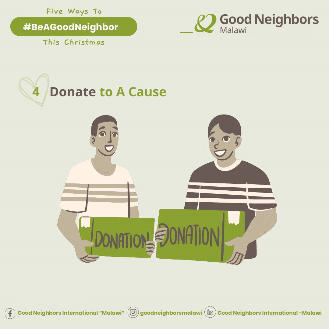🎄Christmas is just around the corner, and what better way to celebrate the season of gift-giving than to #BeAGoodNeighbor. 💚
 1. Volunteer your time 
2. Teach kids about helping others
 3. Advocate for Causes You Care About   
4. Donate to a cause