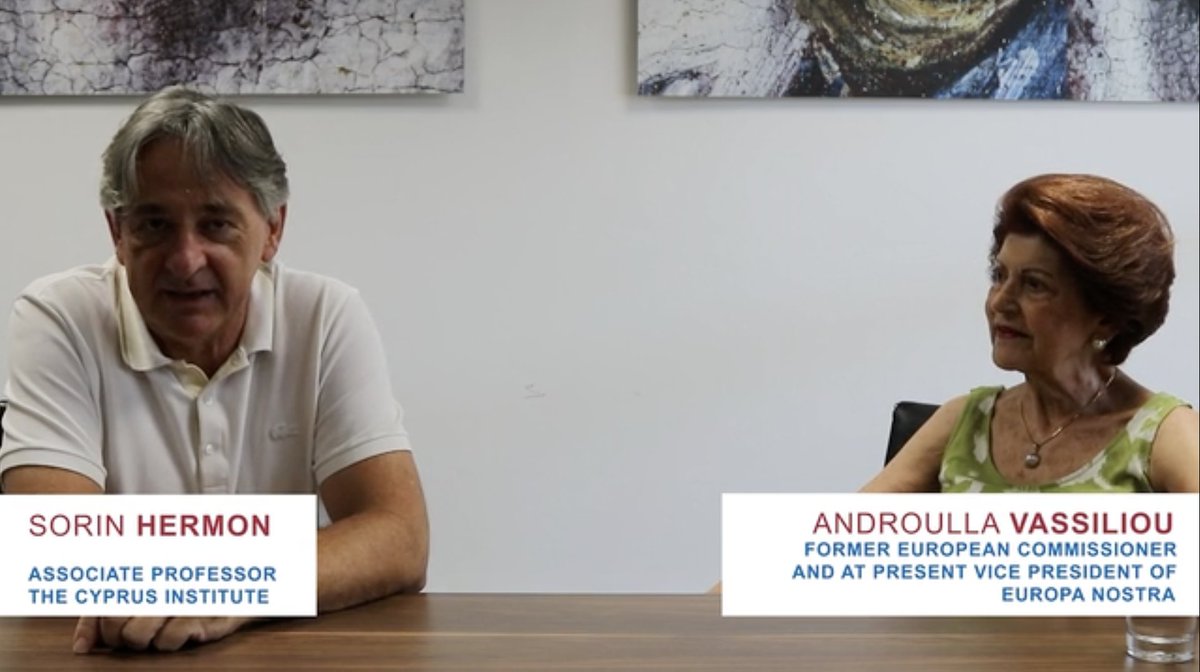 4CH Interviews – Sorin Hermon
<a href="/CyprusInstitute/">The Cyprus Institute</a> in conversation with
<a href="/VassiliouEU/">Androulla Vassiliou</a>, former European Commissioner for Education, Culture, Multilingualism and Youth, and Vice-President of <a href="/europanostra/">Europa Nostra</a>. 
English subtitles available
➡️4ch-project.eu/resources-acti…