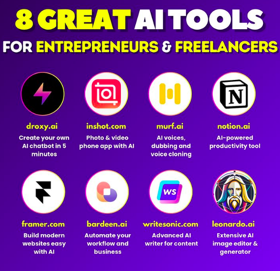 8 Great AI Tools For Entrepreneurs &amp; Freelancers: