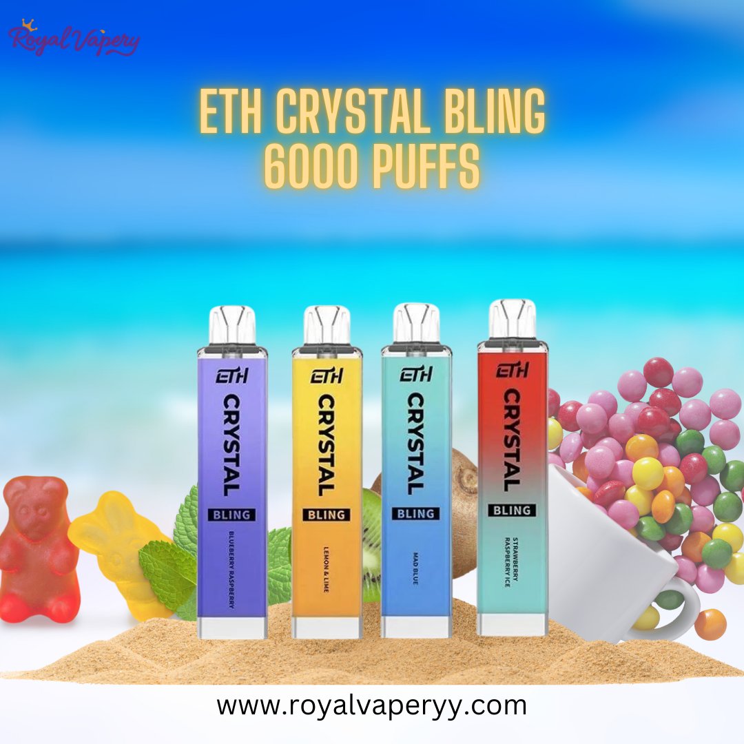 Royalvaperuk's tweet photo. Unleash luxury with the ETH Crystal Bling 6000 Puffs Disposable Vape where style meets flavor. Elevate your vaping experience, one opulent puff at a time.
visit today and grab yours now https://t.co/F0G8wCYhtI
#london #6000puffs #crystalbling #royalvapery #TrendingNow  #ukvapes https://t.co/z3icboNuD5