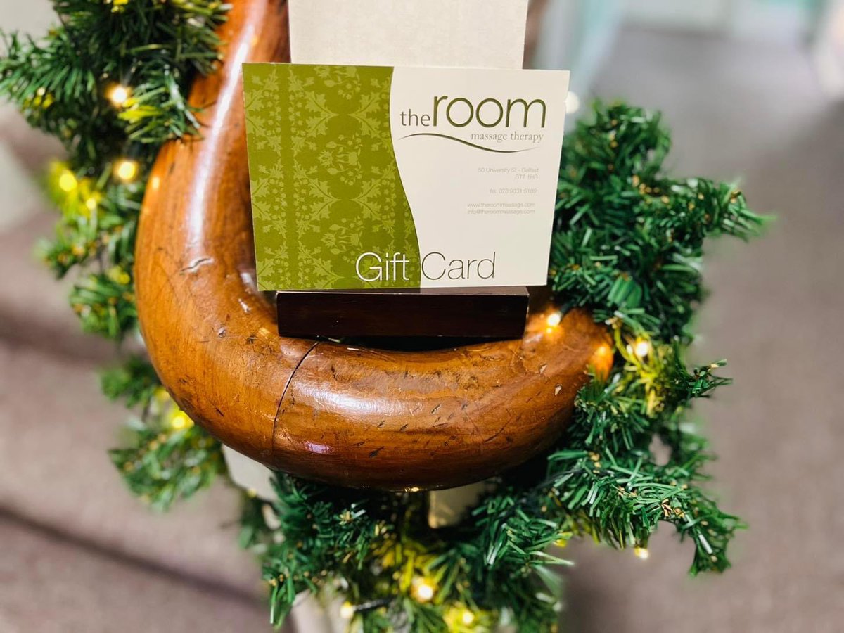 Are you looking for the perfect gift this Christmas?

A gift card from The Room Massage Therapy Centre is the perfect way to give your loved ones the gift of self-care. 
 
Visit our centre or purchase a gift card online.

#christmasgiftideas #belfastmassage #holistichealth