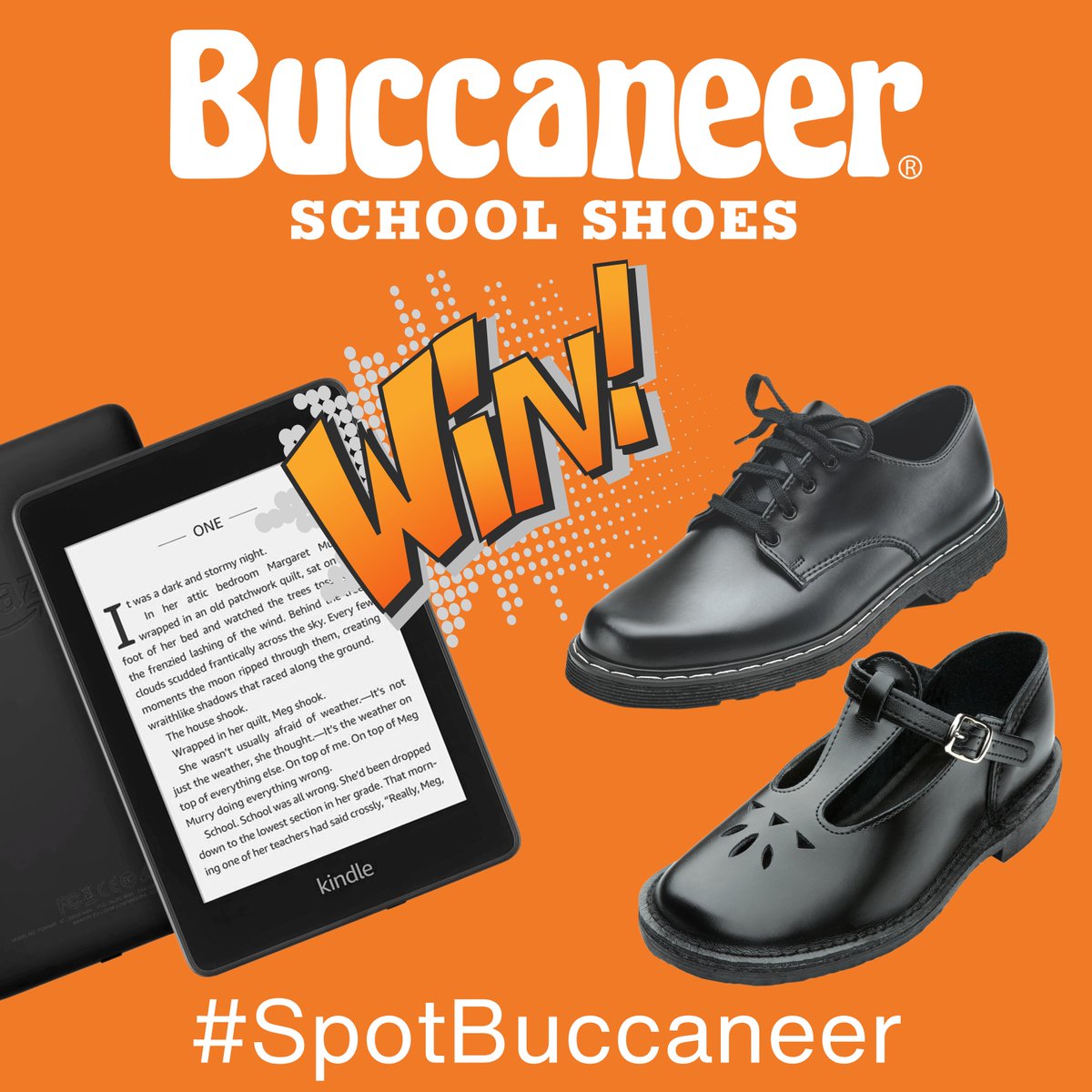 We've already done 1 giveaway - so that's 4 more to go in our annual competition 👀. 🎉🎊😁 Simply spot your favourite pair of Buccaneer School Shoes, snap a pic, and share it on Instagram, Twitter, or Facebook with the hashtag #SpotBuccaneer. We'll be having weekly prize draws.