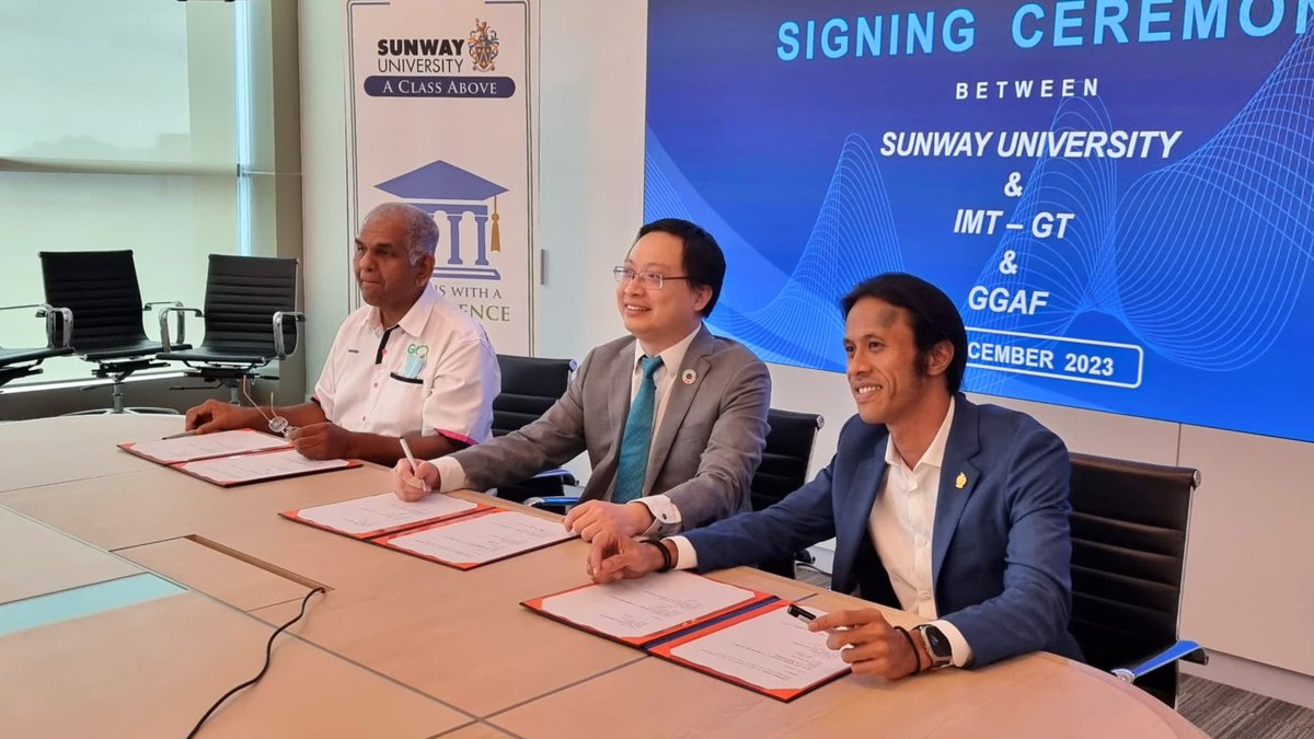 Get ready for innovative programmes as we join forces to create impactful change!

#GGAF #IndividualClimateAction #SunwayUniversity #IMTGT #SustainablePartnership #GreenFuture #ESD #SustainableDevelopment