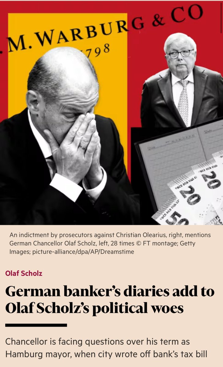 „All boundaries have been breached in this case,” De Masi told the @FT , adding that “no citizen is entitled to haggle about his tax bill with politicians, let alone if it is about the loot from a tax fraud”. The banker’s diaries outline that even the tax official who was in…