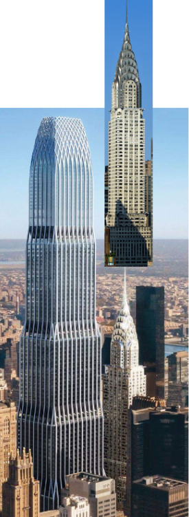 By the 2030s the chrysler building will start to fade into the new york skyline due to being dominated by taller skyscapers being built. In order to preserve this piece of architectural history I propose we build a second, identical chrysler building on top of it as shown below