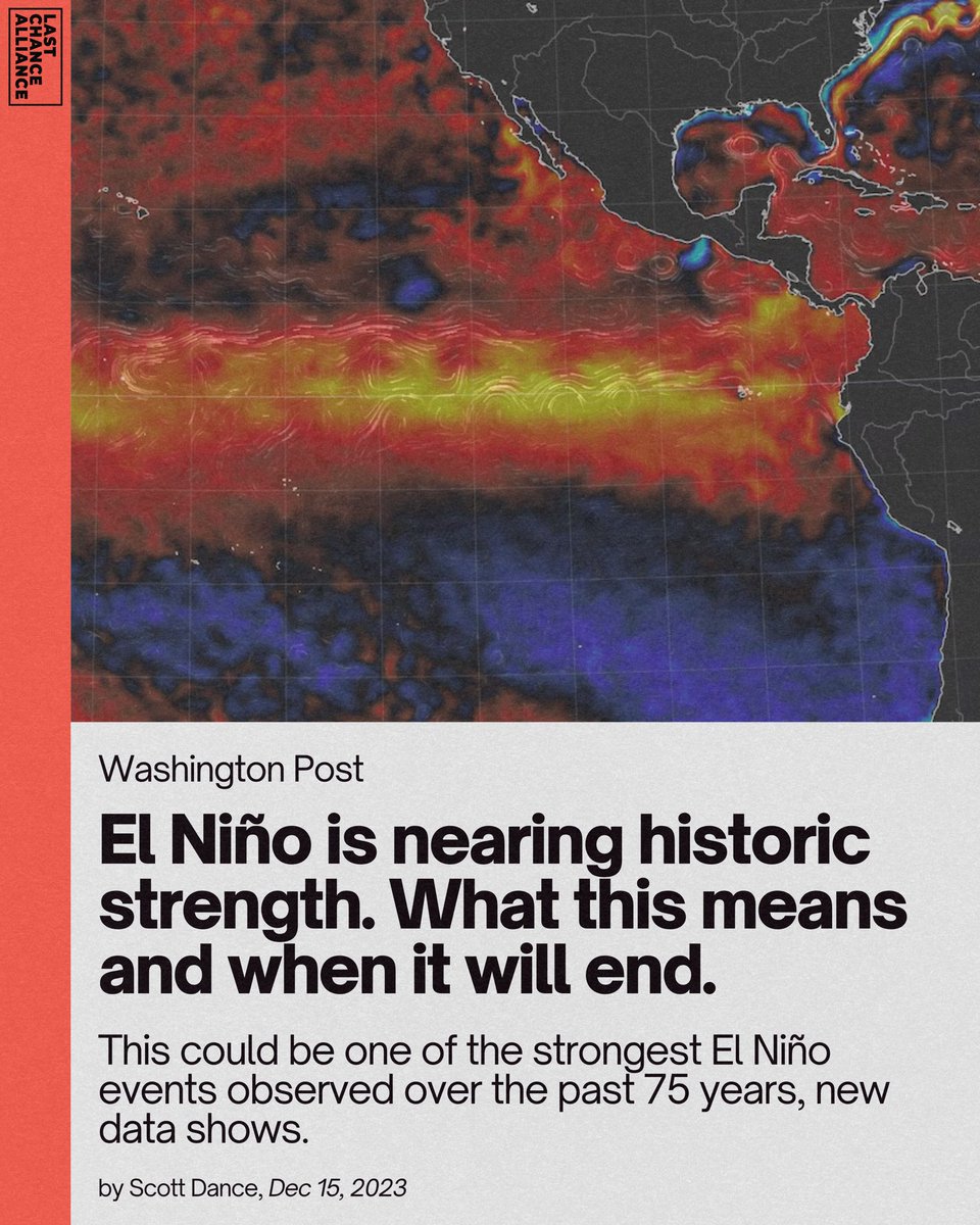 Could this year’s El Niño be one of the strongest in 75 years? New data says it could be.