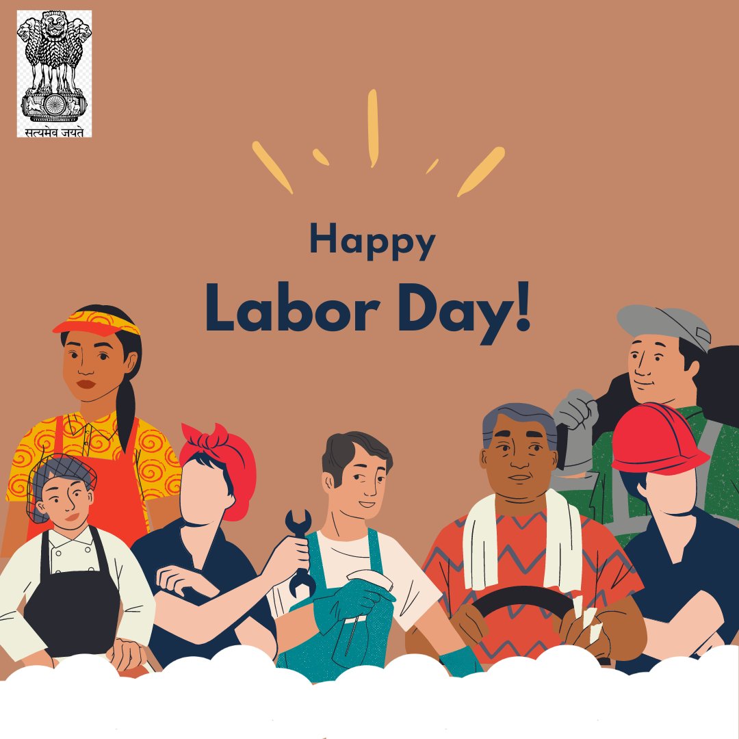 On this #Labour Day!, let's recognize and appreciate the invaluable efforts of workers across various sectors. Together, let's strive for fair labor practices, safe working conditions, and equal opportunities for all. Happy Labour Day! 🙌🏽🇮🇳 #LabourDay @IndianDiplomacy @devyani_K