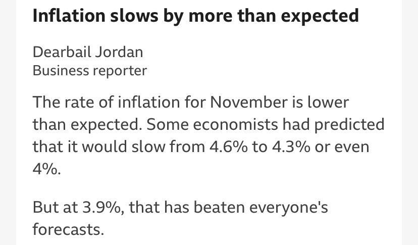Inflation at 3.9% has ‘beaten everyone’s forecasts’. At the @BelTel Top100 in June I called it at 3-4% by now. I didn’t have a model forecasting that but lots of reading of trends, especially in car market and supermarket pricing, was a guide. The signs were there + good fortune.