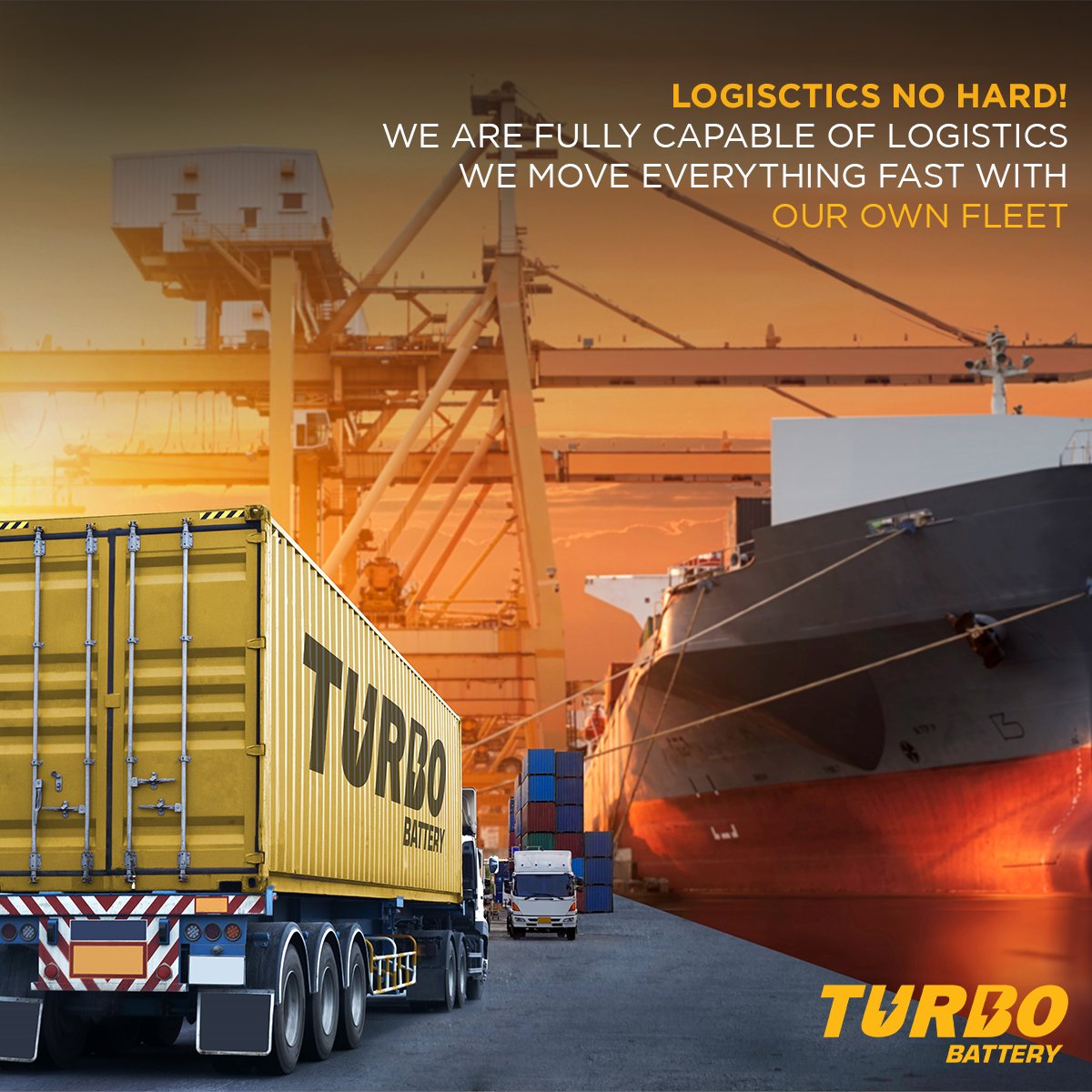turboaku's tweet image. Keeping the supply chain moving with TURBO-charged energy! ⚡🌍

#HitTheRoad #TurboBattery #LogisticsInAction