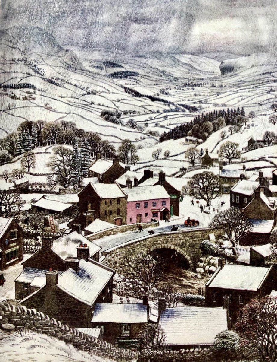 Ladybird Artists Advent Calendar, window 20 ‘Snowstorm in a Pennine Valley’ Artist: SR Badmin