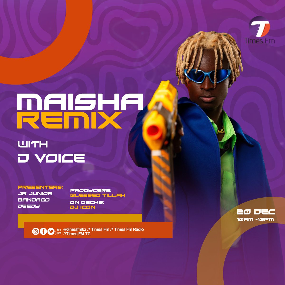 Straight from @Wcbwasafi_ hadi Times Fm HQ, Swahili Kid D Voice atakuwepo ndani ya Maisha Remix leo, Tune In🔥

#MaishaRemix #TillahUpdates