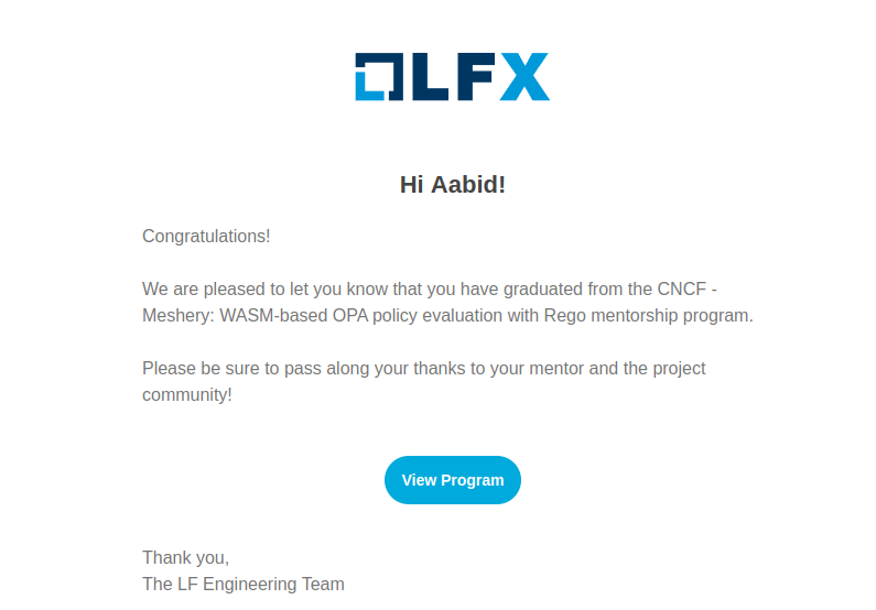 Aabid Sofi ๐ต๐ธ (@codingaabid) on Twitter photo Ending the year with immense gratitude! Special thanks to <a href="/lcalcote/">Lee Calcote</a>, <a href="/theBeginner86/">Pranav Singh</a>, and uzairshaikh for being phenomenal mentors during my LFX internship. Grateful also to @meshery project for the incredible opportunity! ๐ #LFXInternship #MesheryProject Ending the year with immense gratitude! Special thanks to <a href="/lcalcote/">Lee Calcote</a>, <a href="/theBeginner86/">Pranav Singh</a>, and uzairshaikh for being phenomenal mentors during my LFX internship. Grateful also to @meshery project for the incredible opportunity! ๐ #LFXInternship #MesheryProject