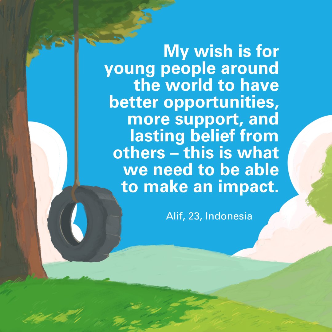 As we say goodbye to 2023, young people around the world share their hopes for the year ahead.

Alif's wish is for young people to be more empowered to make a difference. What's yours?