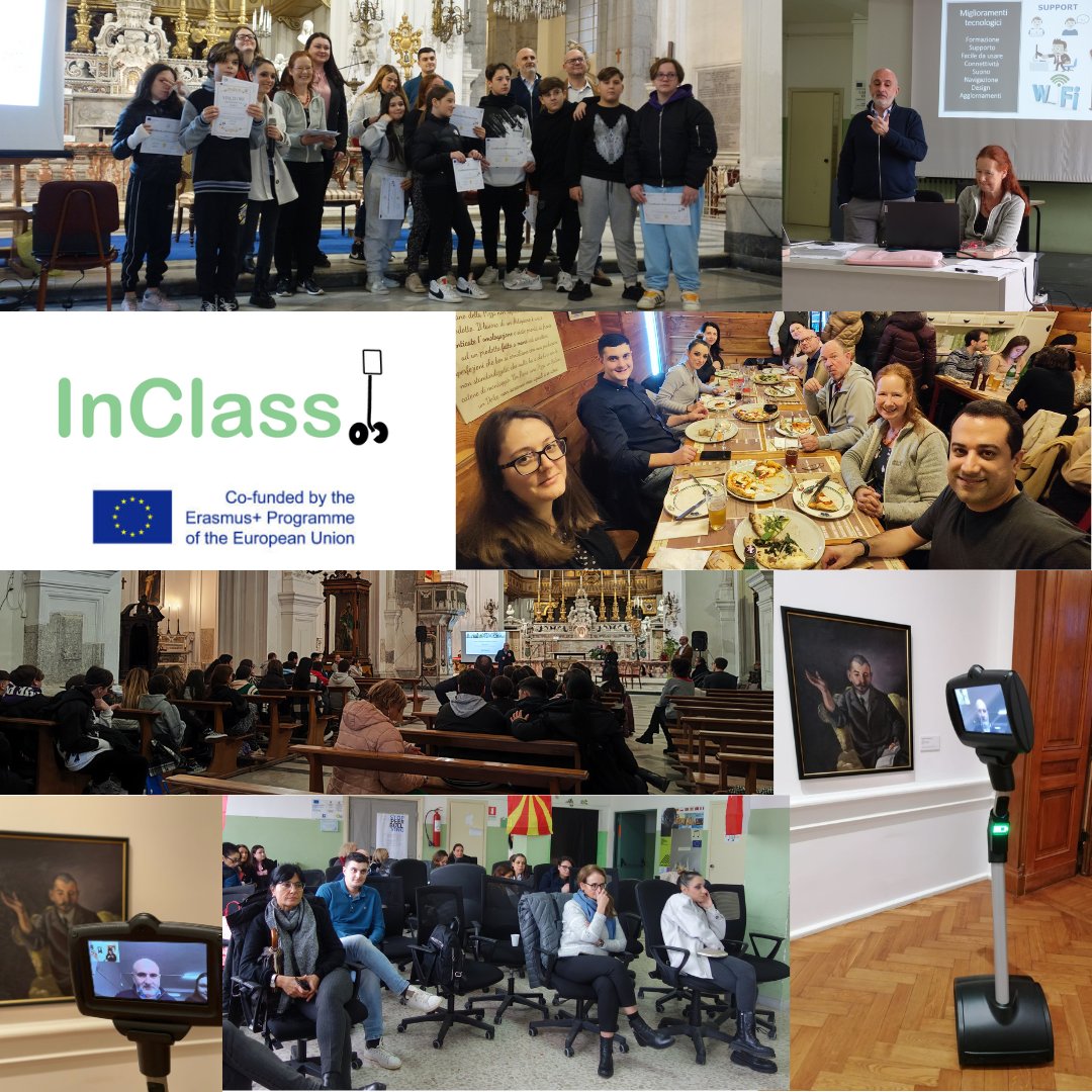 InClass project held its Final International Conference and Project meeting held in Naples, Italy on 14&15 December.  #inclass #telepresencerobots 
Read more: ccs.org.cy/en/news/inclas…