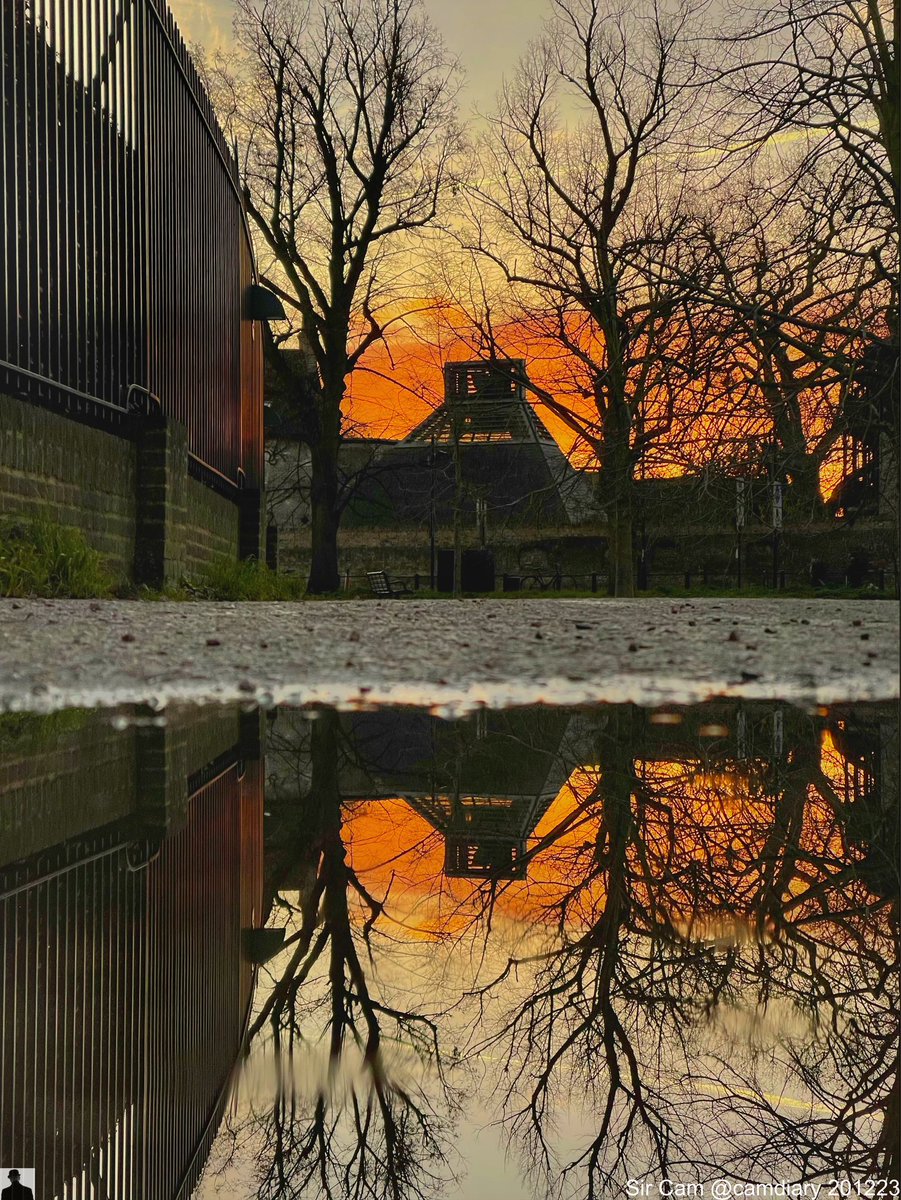 Sunrise in Cambridge, 20 December 2023.