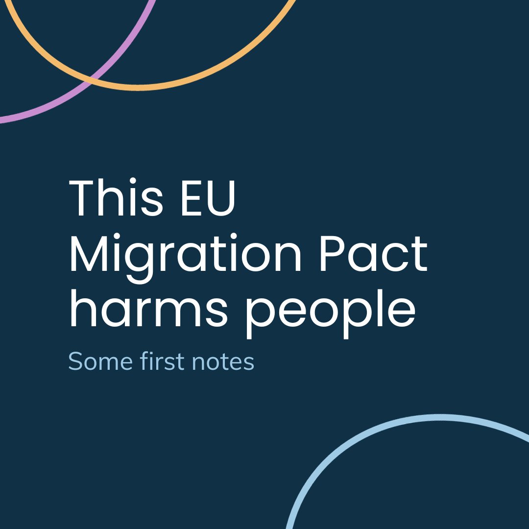 🧵 The #MigrationPact negotiations are over. As EU leaders are about to sell this as a 'historic' reform of the migration system in Europe, we join other leading human rights orgs in denouncing its harms. What this Pact will mean for people in practice 👇🏾