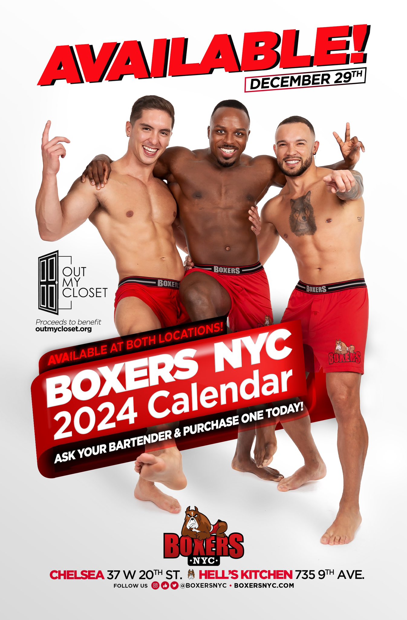 Calendrier 2024 Hunks in Trunks