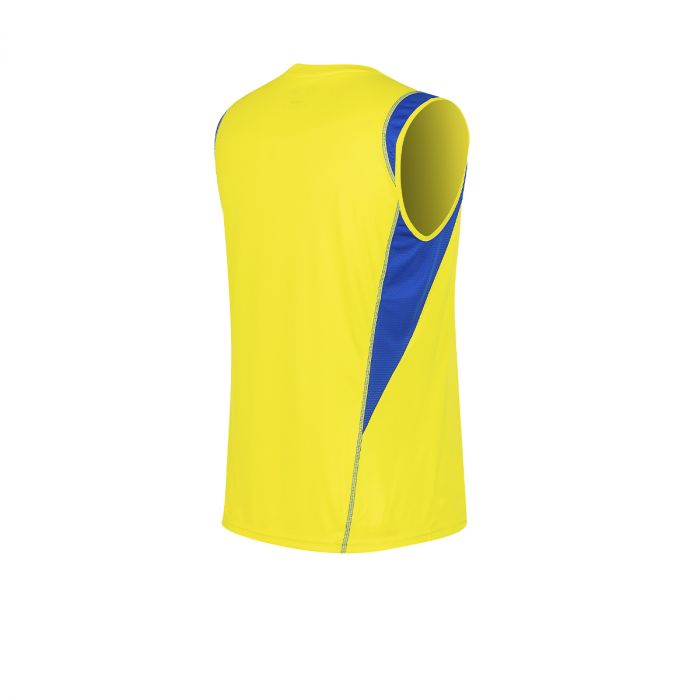 Musculosa entrenamiento Boca 2024 amarilla vista de atras.