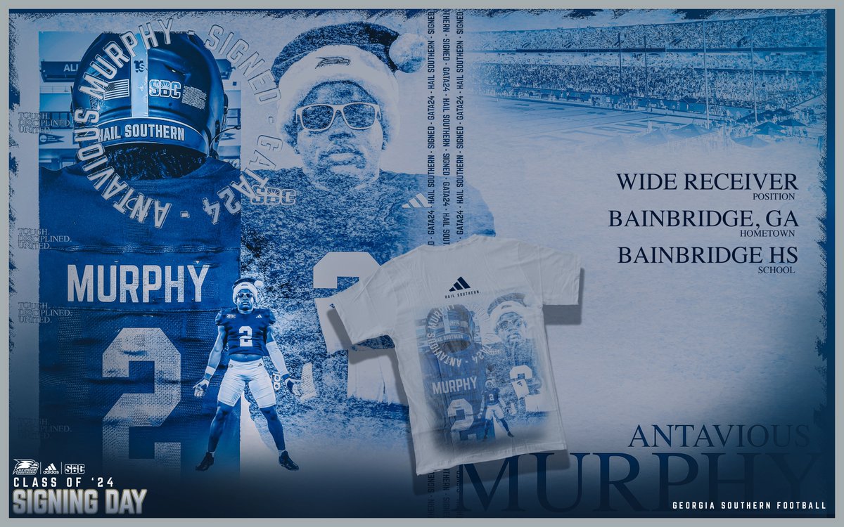 Time to #GATA24, <a href="/antavious2295/">Antavious “murph” Murphy</a>!

📰 bit.ly/3v0ESlm

#HailSouthern