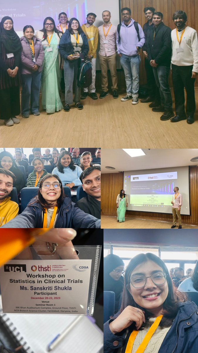 Workshop on Statistics in Clinical Trials
Big thanks to @Shinjini_Bhtngr @WadhwaNitya  @ayushisachan97 for organizing this enlightening workshop. Your effort in bringing valuable learning experiences to us is truly appreciated!
Grateful for an insightful workshop @HakDehbi