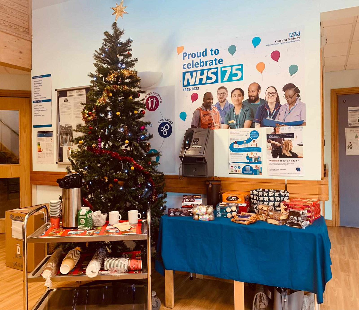 Today is the final #carers Christmas event being held at @kmptnhs Priority House. Pop along for some festive snacks, drinks or just a chat. It is also the last chance for raffle tickets to win the fab hampers as its being drawn today #raffletime #festivefun #inittowinit