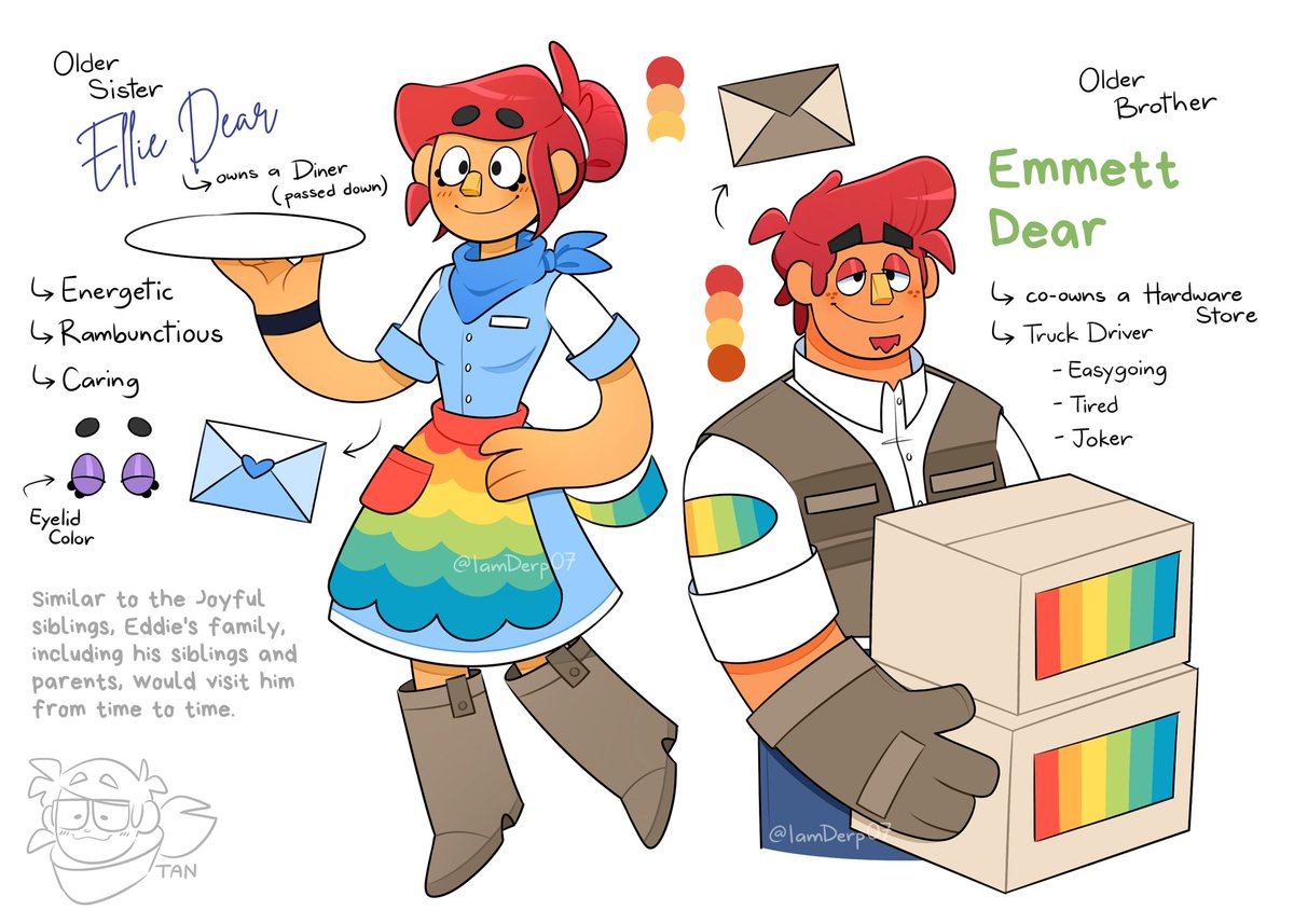 IamDerp07's tweet image. Meet Eddie Dear&apos;s Family! These are my new Welcome Home Original Characters (WH OCs) that I created based on Eddie Dear, one of my favorite WH characters! It took me a while to finish them, but I&apos;m happy to have them out of my head!

#WelcomeHome #WelcomeHomeOC #PuppetOC