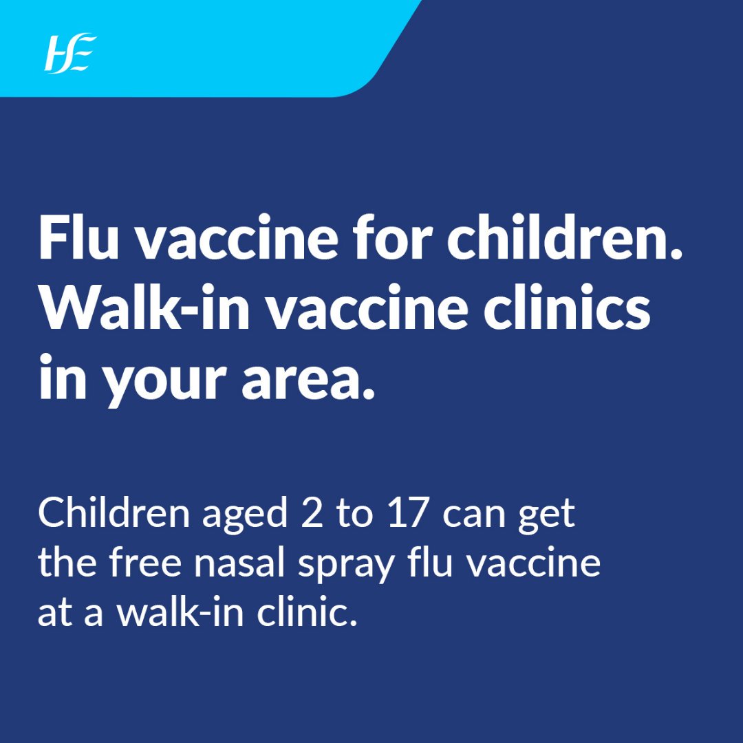 📰 As a result of the increased circulation of flu in our communities, we are holding free nasal spray flu vaccine walk-in clinics for children aged 2 to 17 in the coming days. 

For more information and to find your nearest walk-in clinic, visit: bit.ly/47dp9g5