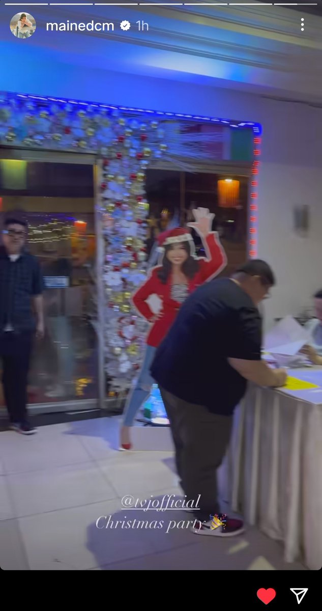 Enjoy your Christmas Party M and <a href="/Official_TVJ/">magandang tanghali bayan</a> 💛💛💛

<a href="/mainedcm/">Maine Mendoza</a> | #MaineMendoza 
#EatBulaga
#LegitDabarkads