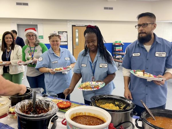 What a wonderful Holiday Celebration our Cowboy faculty and staff had today! So wonderful to hang out together with delicious food, laughter, music, and fun. SDIRC Superintendent of Schools David K. Moore, EdD. School District of Indian River County