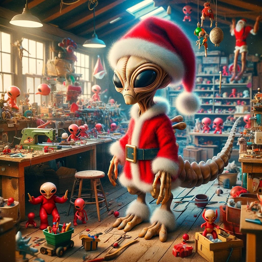 double_density's tweet image. Episode 253 is live!
This week we're talking the incredible 1959 film Santa Claus w/Ellie from The Devil's Dirtstar.
As mentioned in the episode, please help us name these three festive cryptids!