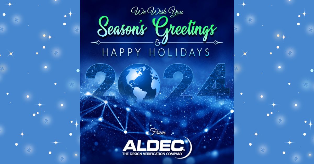 AldecInc's tweet photo. We’d like to wish you all a Merry Christmas and a Happy New Year. We’re certainly looking forward to the break and returning refreshed for 2024 - in which we’ll be celebrating our 40th Anniversary!
#EDA #FPGAdesign #FPGAverification https://t.co/KHusQmNrrW