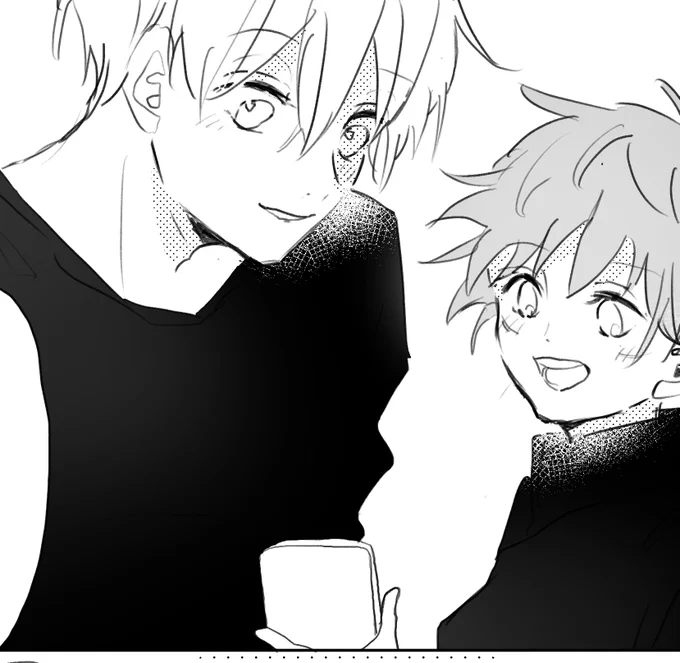 久しぶり漫画描いてる😎🐯 