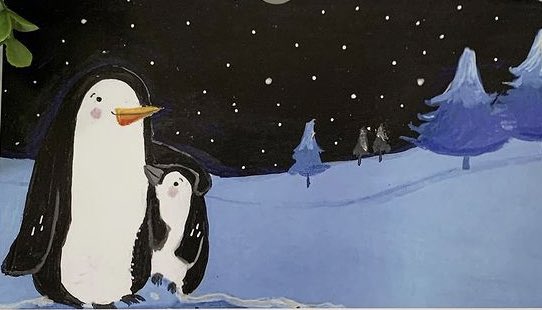 The last week until Christmas and it feels like a whirlwind of tasks to complete but we are nearly there. Sending you festive penguin hugs to keep you going! #illustrationartists  
#peguinhugs #illustratorsofinstagram #illustrationforkidsbooks #kidsillustration
