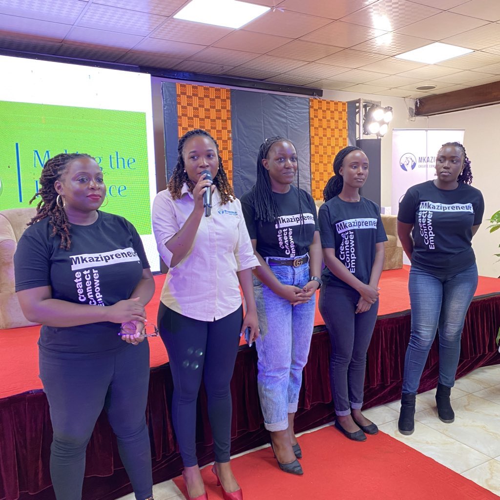 “Ladies, we are here to celebrate you but also here to challenge you. Our target next year is 50 more women.
The representative from @MastercardFdn will tell you that there is alot of grant money to unlock, but you have to be prepared…”
@julieimmy 

#MkaziAwards2023