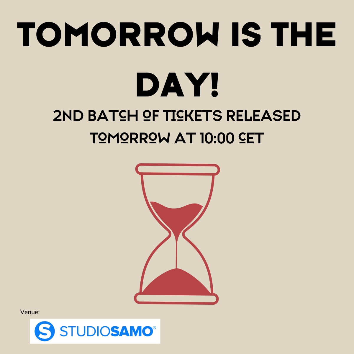 Measurecamp Italy (@measurecampit) on Twitter photo ποΈ The second batch of tickets for Measure Camp Italy will be available tomorrow at 10:00 AM CET! ποΈ
π Secure your ticket at this link: italy.measurecamp.org/registration/ ποΈ The second batch of tickets for Measure Camp Italy will be available tomorrow at 10:00 AM CET! ποΈ
π Secure your ticket at this link: italy.measurecamp.org/registration/