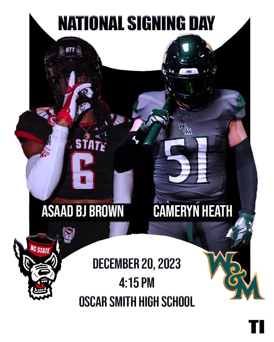 Join us as we celebrate National Signing Day with our guys @AsaadJr & @CamerynHeath in the theatre 🎭