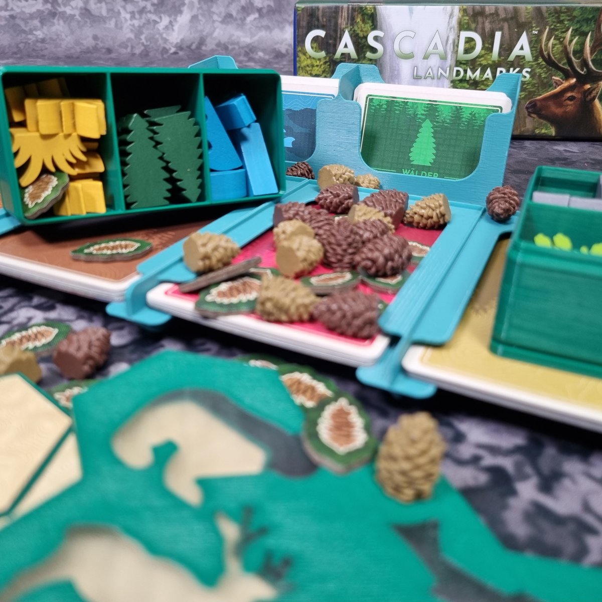 EurohellDesign's tweet image. Upgrade time🚨 - Cascadia plus Landmarks expansion in one box📦 - soon possible with our upgrade! More information in the next few days🌳...
#EurohellDesign #CascadiaLandmarks #Boardgames