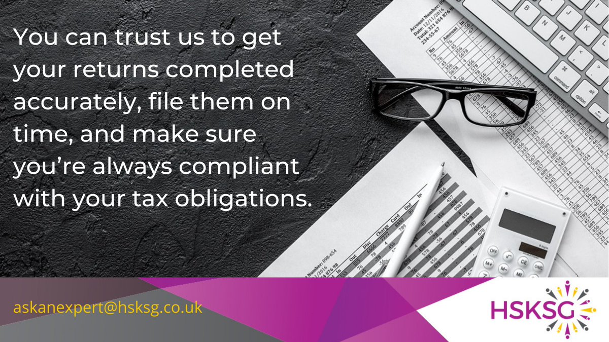 Dains (formerly HSKSG) (@hsksgaccountant) on Twitter photo Whatever your tax needs are, with us, you’ll never miss a deadline, pay more than you need to or have to deal with HMRC alone ever again bit.ly/3iHXAbk Whatever your tax needs are, with us, you’ll never miss a deadline, pay more than you need to or have to deal with HMRC alone ever again bit.ly/3iHXAbk