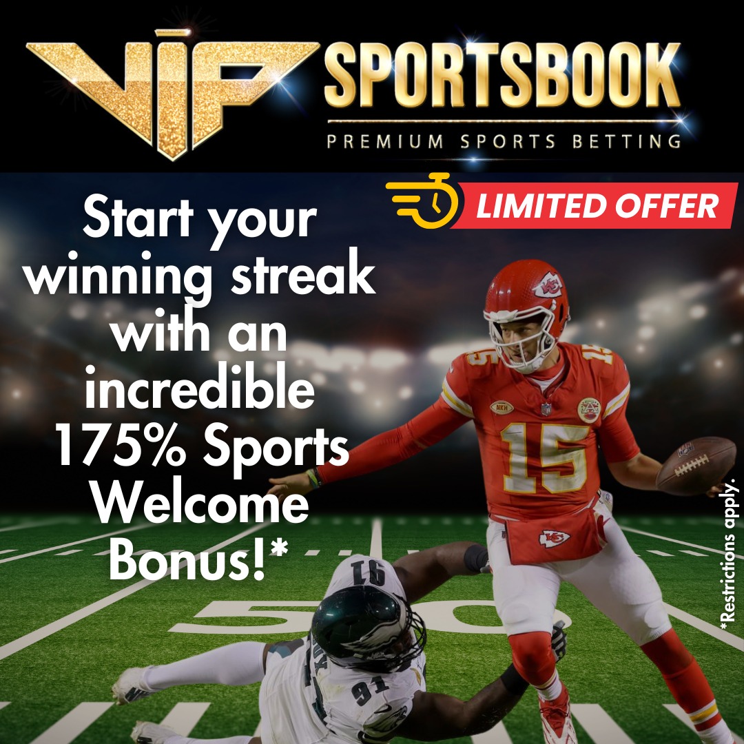 VipSportsCenter's tweet image. 💡 Ready to turn your passion into profit? With VIP Sportsbooks, your journey begins with a sensational 175% SPORTS WELCOME BONUS! 🌟💸 

#VIPSportsbook #Bonus #SportsWelcomeBonus #SportsBonus  #BonusAdvantage #gambling #SportsBetting #SportsbookBonus