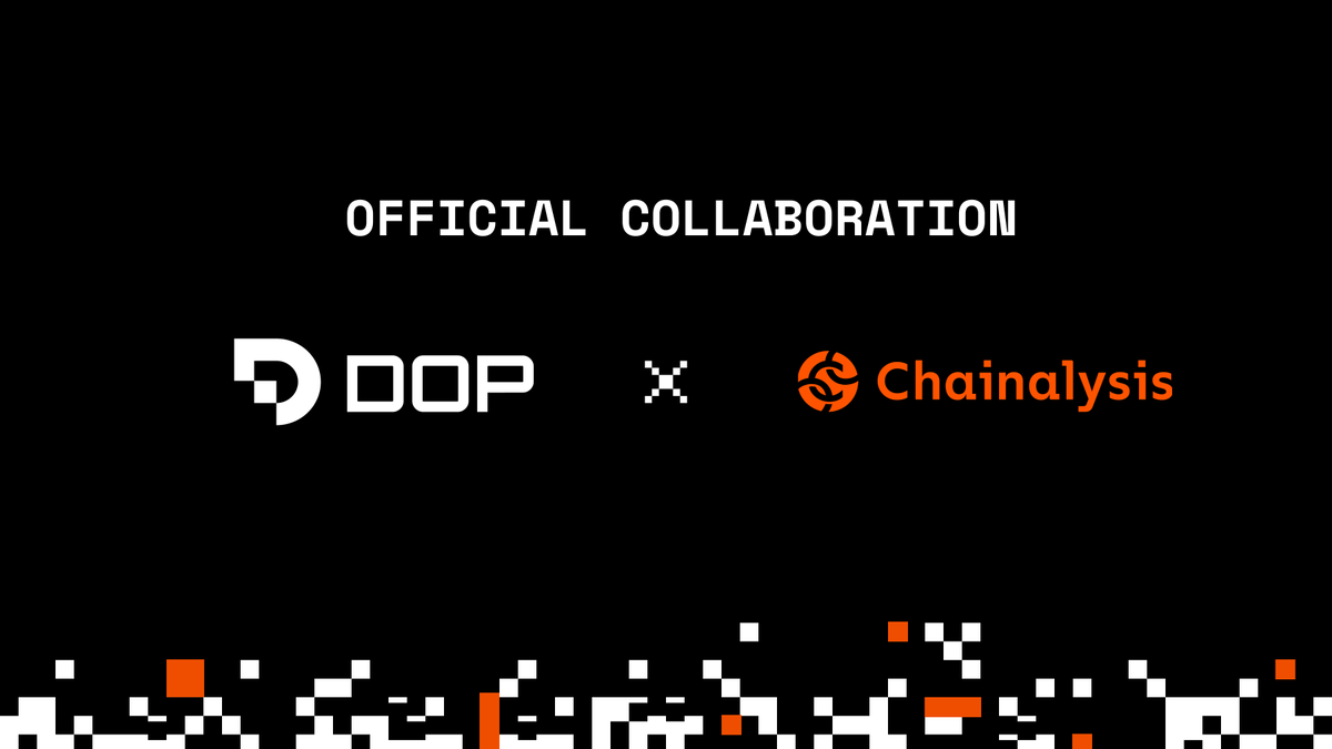 Data Ownership Protocol on X: We are proud to announce our collaboration  with @chainalysis - a global leader in blockchain analytics. At DOP, we are  committed to ensuring safeguards are in place