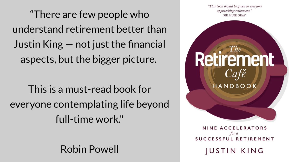 What a compliment from award-winning journalist @RobinJPowell who knows a thing or two about money & investing himself 😉 Thanks for being part of #TheRetirementCaféHandbook & for your kind words 🙏🏼 (It's not too late to pop it on your Christmas🎄 list amzn.to/3QWeGQg)