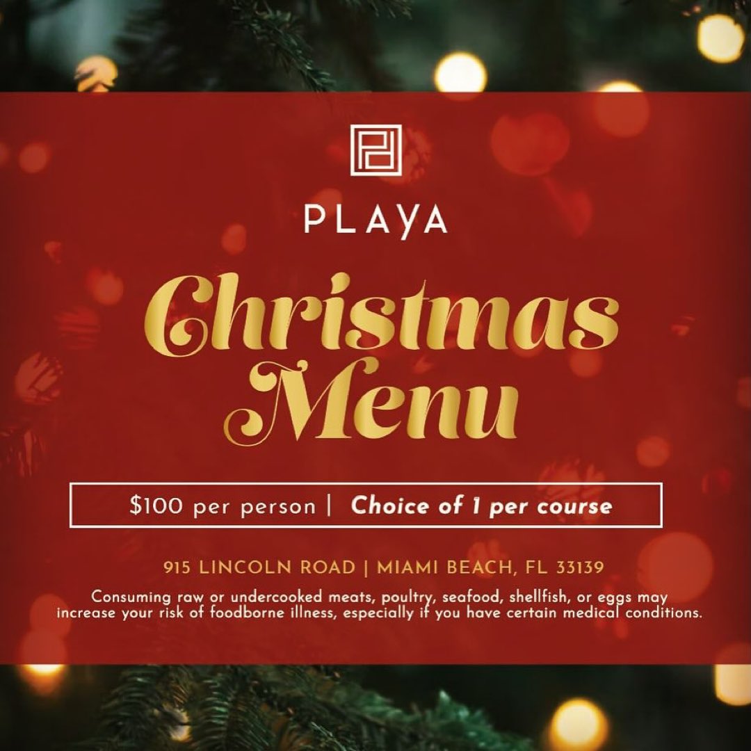 Join us 4 #ChristmasEve dinner!  Enjoy a delicious ensemble of fav options #MauMiami & #PlayaMiami.🍲🥂😊

showshospitality.com

#ShowHospitality #miamirestaurants #clubstaurants #miamifoodie #seafoodrestaurant #miamidinnerparty #southbeach #lincolnroad #christmasevedinner