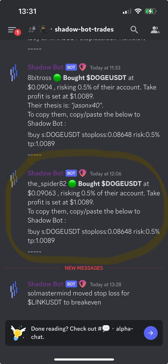 The easiest way to trade ever!! Use @SOL_Decoder shadowbot. Trade right from in discord and follow the talented traders that are setup in there. Full copy trading nearly out of beta 

#shadowbot
#easytrading
#profit